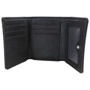 Vivienne Westwood Monedero Saffiano con estructura pequeña - Negro