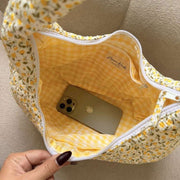 Bolso tipo aro Moon Nude Buttercup - Amarillo/Blanco