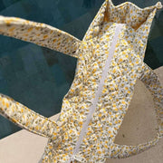 Bolso shopper grande Moon Nude Buttercup - Amarillo/Blanco