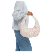 Bolso de aro Moon Nude Peony - Rosa/Blanco