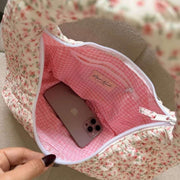 Bolso de aro Moon Nude Peony - Rosa/Blanco