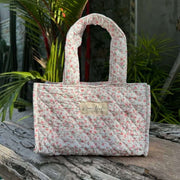 Moon Nude Peony Mini Shopper Bag - Rosa/Blanco