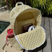 Mochila grande Moon Nude Buttercup - Amarillo/Blanco