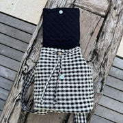 Mochila clásica con solapa Moon Nude - Negro/Blanco