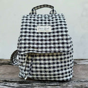 Mochila clásica con solapa Moon Nude - Negro/Blanco