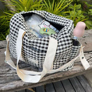 Bolsa de pañales clásica Moon Nude - Negro/Blanco