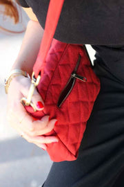 Hindbag Margault Bolso De Hombro Acolchado - Terracota Rojo