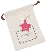 Llavero con estrella de Elie Beaumont - Rosa baya