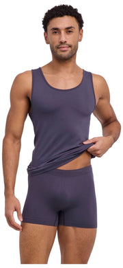 Camiseta musculosa sin costuras Falke Daily - Gris carbón