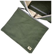 Bolso grande para bebé Roka Somerset de lona de algodón - Willow Green