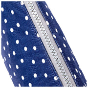 Roka Maida Vale Bolso mediano de lona de algodón - Lunares azul marino
