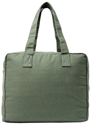 Bolso tote mediano Roka Sloane de lona de algodón - Verde Willow