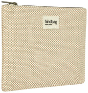 Hindbag Ema - Bolso tejido mediano con cremallera - Beige nude
