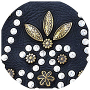Bolso con soporte para teléfono Campomaggi Siena Stud - Negro