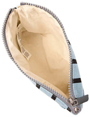 Roka Maida Vale Bolso pequeño de lona de algodón - Rayas azules