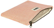 Hindbag Ema - Bolsa tejida mediana con cremallera - Coral Pink