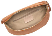Bolso bandolera grande de ante Elie Beaumont - Bronceado