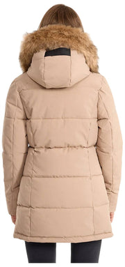Helvetica Mountain Pioneers Parka con capucha Sarah - Taupe Beige