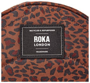 Roka Paddington Bolso Bandolera Pequeño De Lona Reciclada - Mini Leopard Brown
