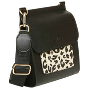 Bolso bandolera Bloomsbury de Alice Wheeler London - Negro/Leopardo
