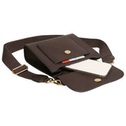 Bolso bandolera Bloomsbury de Alice Wheeler London - Marrón chocolate