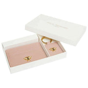 Set de regalo con llavero y tarjetero con lazo de Alice Wheeler London - Rosa