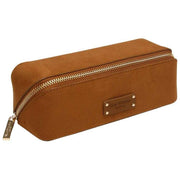 Maleta de tren pequeña de ante Kensington de Alice Wheeler London - Fudge Tan