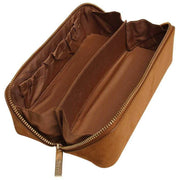 Maleta de tren pequeña de ante Kensington de Alice Wheeler London - Fudge Tan