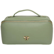 Alice Wheeler London Luxury Travel Train Case - Sage Green