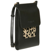 Alice Wheeler London Mini Bolso Bandolera Bloomsbury - Negro/Leopardo