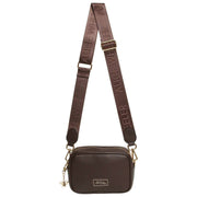 Bandolera mini Soho Camera de Alice Wheeler London - Marrón chocolate