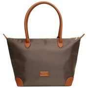 Bolso tote grande Shoreditch de Alice Wheeler London - Marrón chocolate