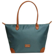 Bolso tote grande Shoreditch de Alice Wheeler London - Verde azulado