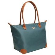 Bolso tote grande Shoreditch de Alice Wheeler London - Verde azulado