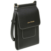 Bolso bandolera Sloane Phone de Alice Wheeler London - Negro