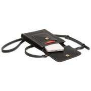 Bolso bandolera Sloane Phone de Alice Wheeler London - Negro