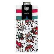 American Socks Love Hurts Mid High Socks - White