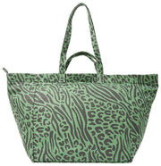 Bolso tote extragrande de lona de algodón Roka Marylebone - Verde alcachofa