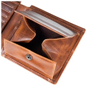Cartera plegable Dents Itchen Coin - Marrón coñac