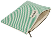 Hindbag Ema Bolso mediano con cremallera - Rayas verdes