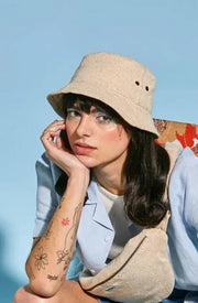 Gorro de pescador Hindbag Bob - Yute Beige