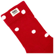 Calcetines Roka Wimbledon Crew - Punto rojo escarlata