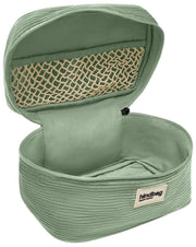 Hindbag Gaspard Neceser - Terciopelo Verde Menta