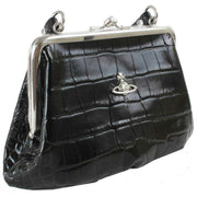 vivienne-westwood-embossed-croc-granny-frame-purse---black-35450624