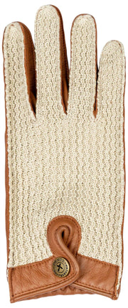 Guantes de conducción de cuero The Suited Racer Hatcher de Dents - Cognac Tan