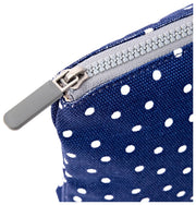 Roka Maida Vale Bolso mediano de lona de algodón - Lunares azul marino
