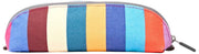 Bolso pequeño de lona de algodón Roka Tate - Rayas multicolores anchas