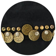 Monedero Campomaggi Felloniche Stud - Negro/Oro
