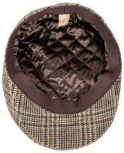 Gorra plana Dents Stanwick de tweed - Marrón