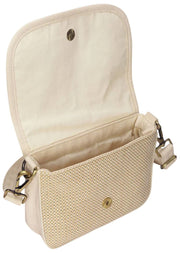 Bolso de hombro tejido Hindbag Margault - Beige nude